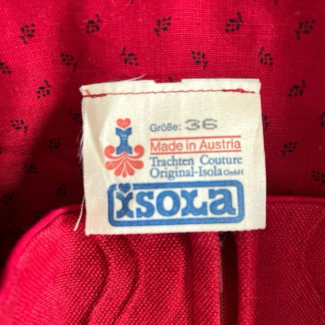 【専用ページ】vintage チロリアンワンピース 赤 ブラック 小花柄 古着