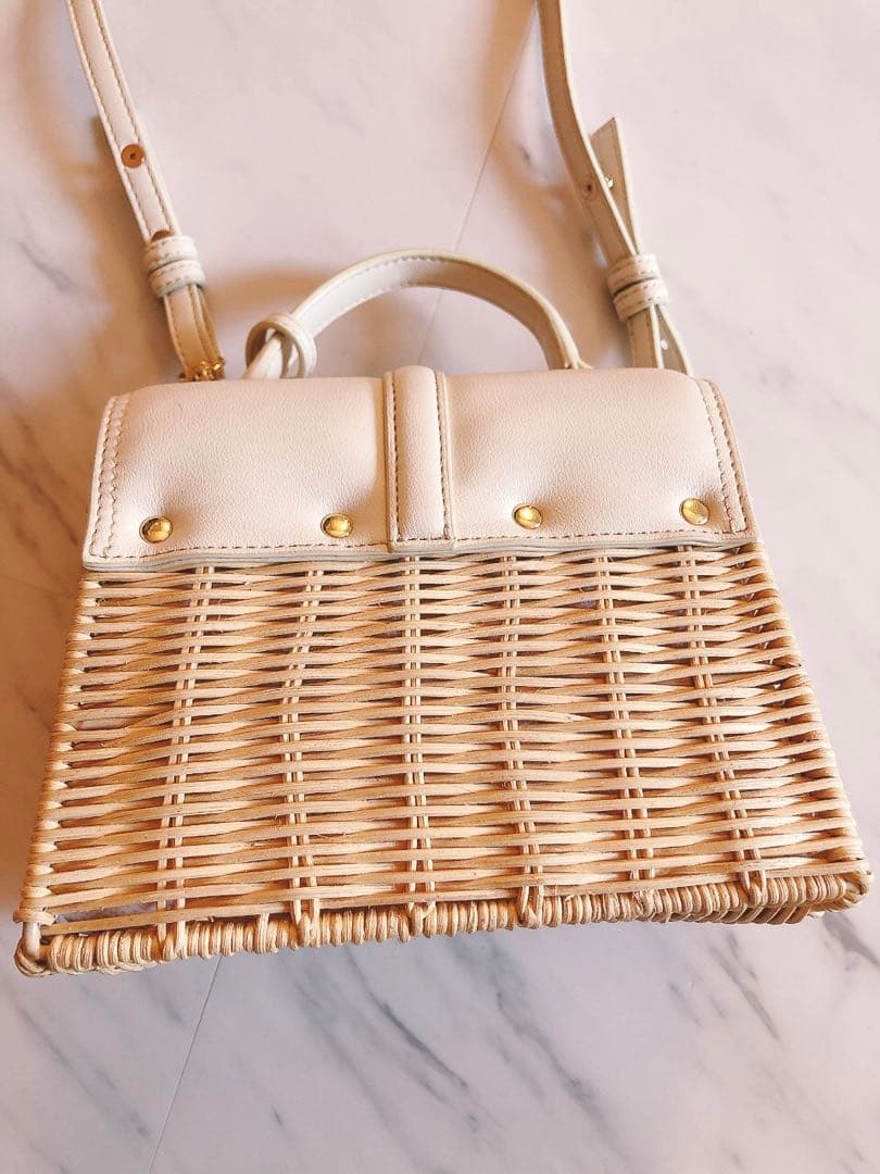 セルフォード　カゴバッグ　ショルダー付き