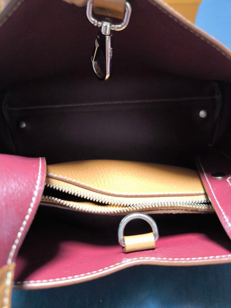 TOD'S トッズ Tタイムレス レザー 2WAYハンドバッグ