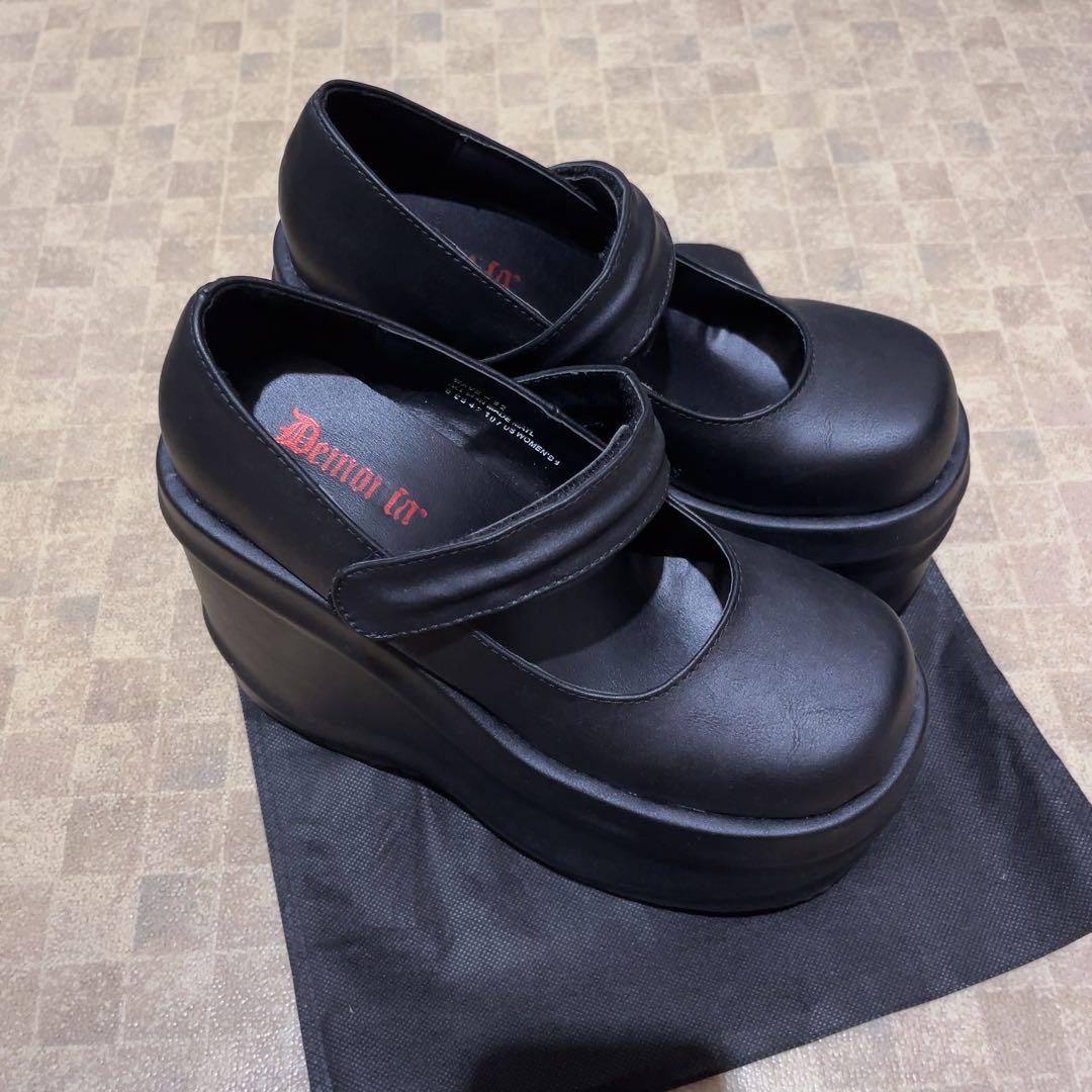 山*。様 DEMONIA デモニア 厚底パンプス