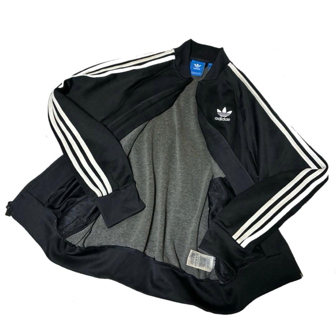 アディダス　刺繍　トレフォイルロゴ　トラックジャケット　ジャージ