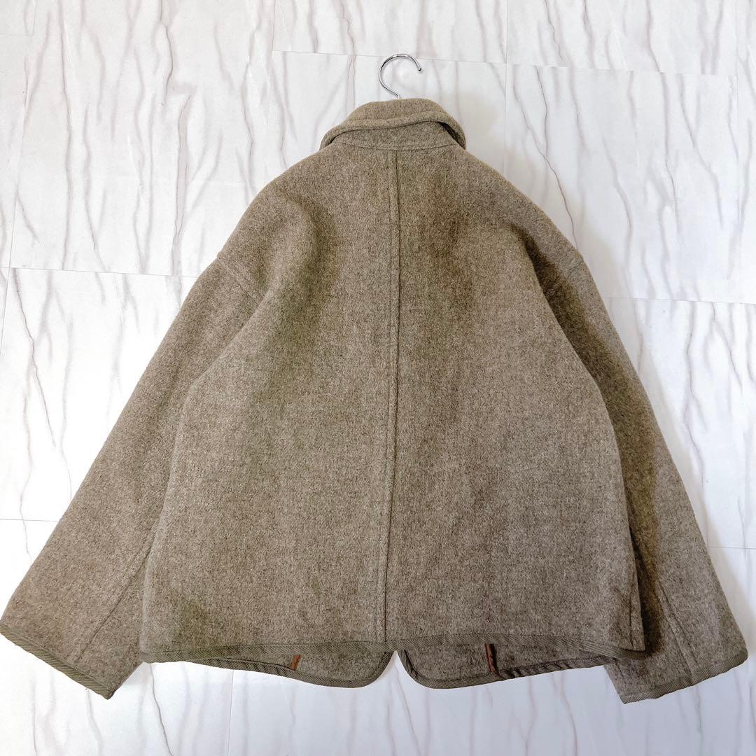 DANTON ダントン ウールライトパイルカバーオールジャケット 38 ベージュ