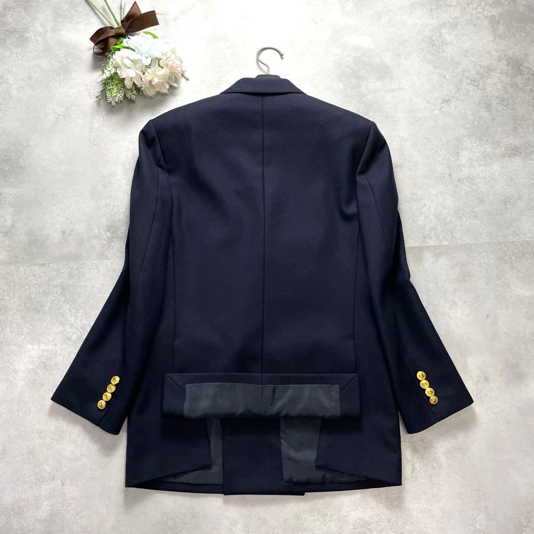 ポロラルフローレン 紺ブレ ブレザー　ジャケット ネイビー 金ボタン ダブル M