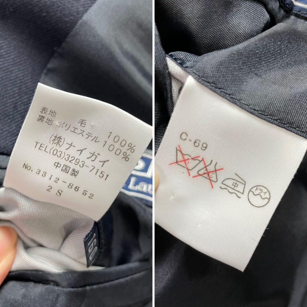 ポロラルフローレン 紺ブレ ブレザー　ジャケット ネイビー 金ボタン ダブル M