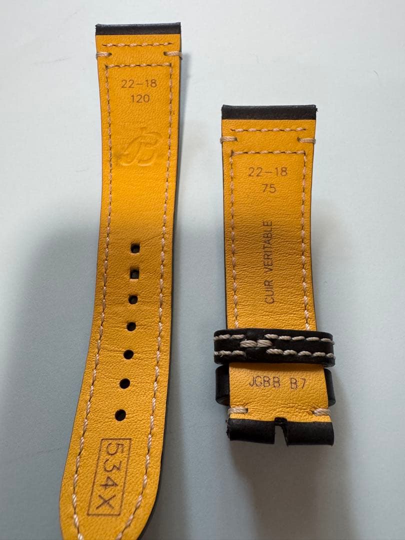 ブライトリング　純正　レザーベルト