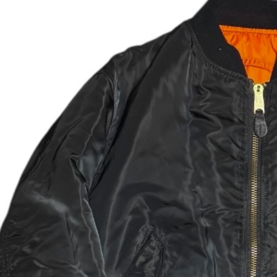 稀少 ALPHA 80s USA製 ビンテージ 旧タグ MA-1 ブラック XL