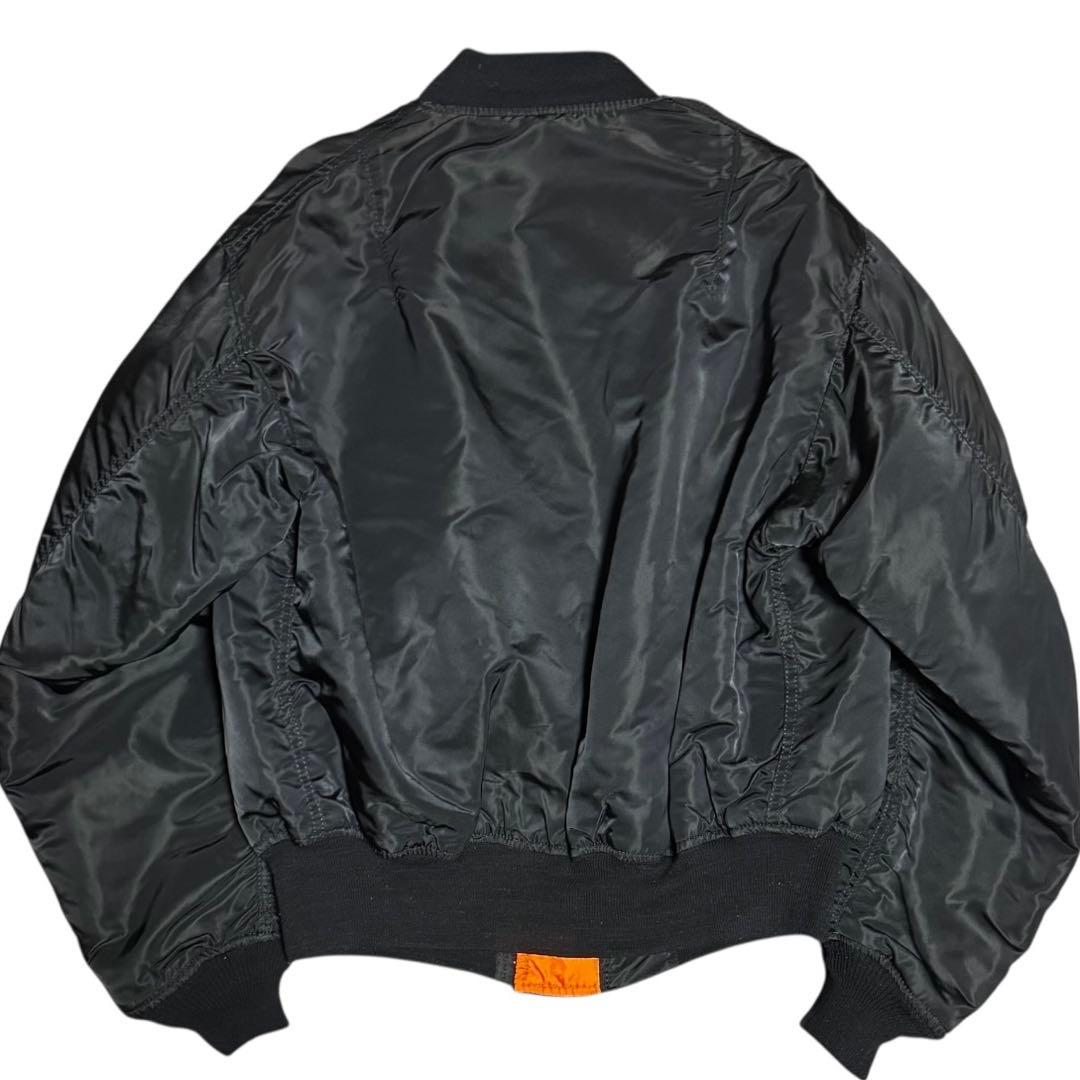 稀少 ALPHA 80s USA製 ビンテージ 旧タグ MA-1 ブラック XL