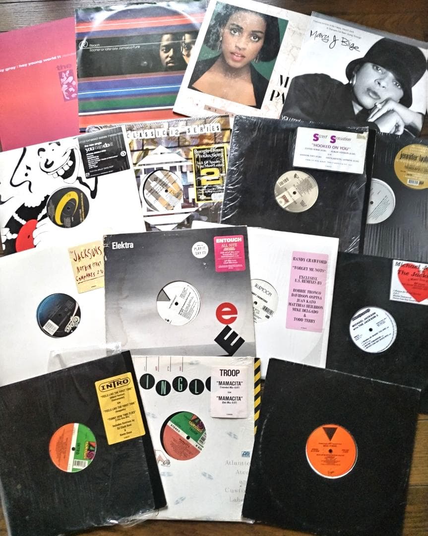 R&B 12インチ90枚セット レコードまとめ売り NJS, ジャンク