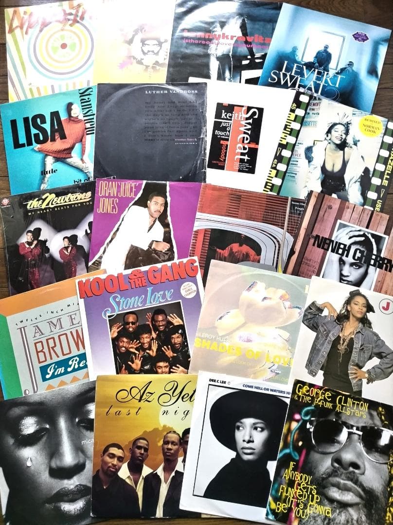 R&B 12インチ90枚セット レコードまとめ売り NJS, ジャンク