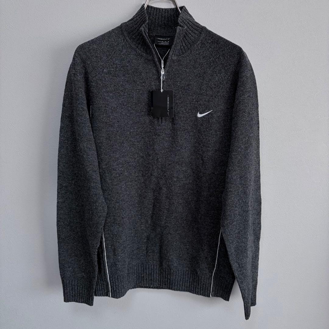 新品 ナイキNIKE golf ゴルフハーフジップ セーター ニット タグ付きM