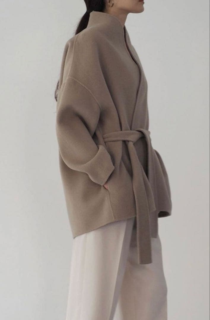 【美品】Na.e アリュールコート（グレージュ）