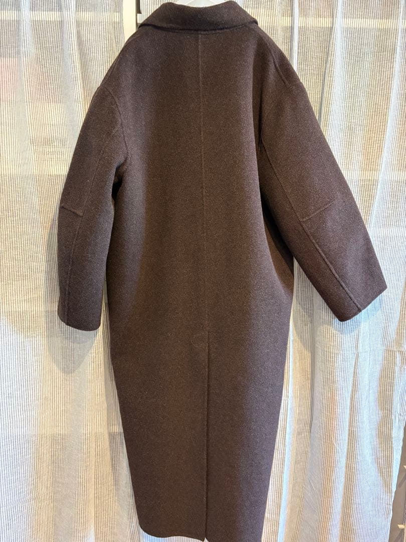 【2025AW)トゥデイフル Wool Over Coat ダークブラウン 38