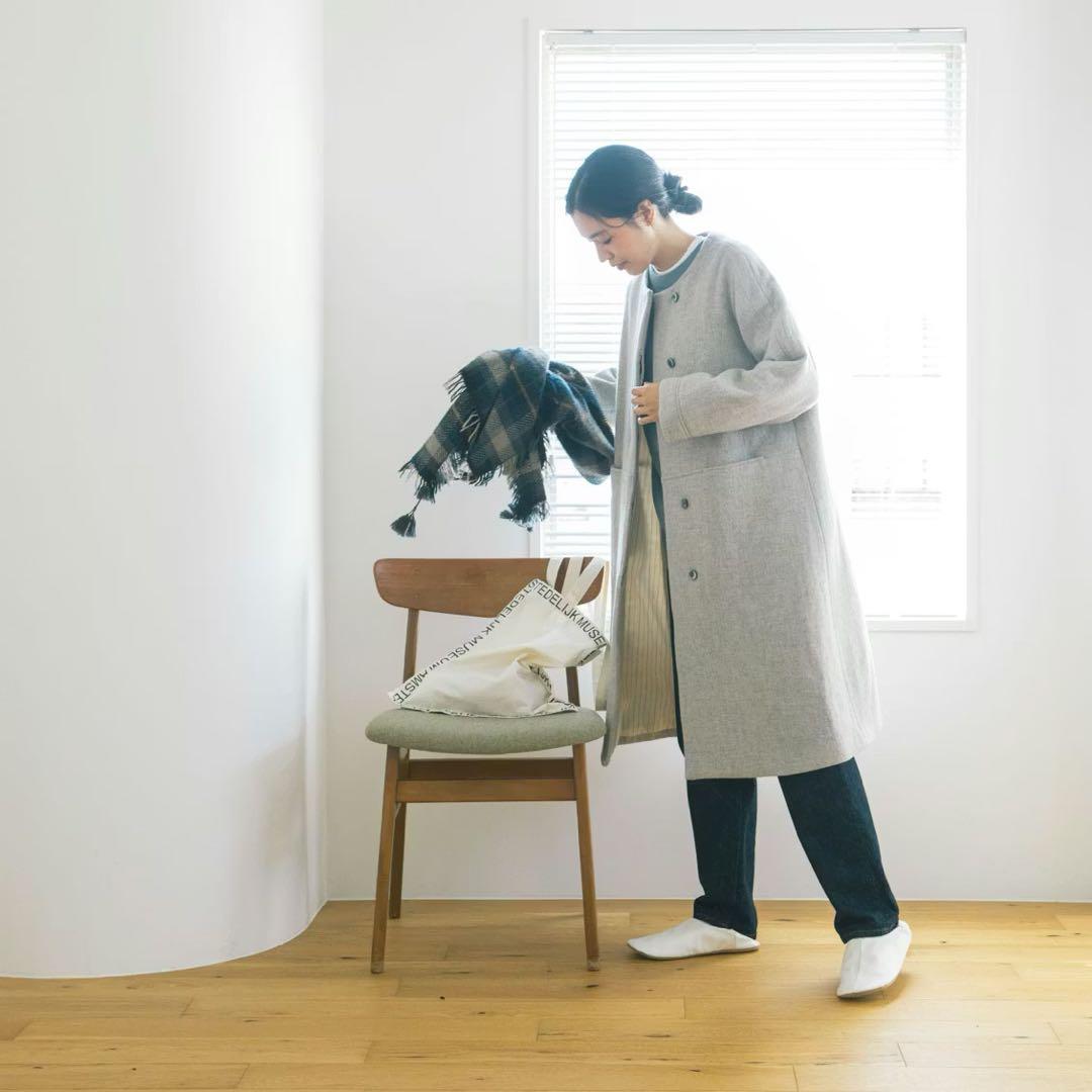 kurashi&trips / 北欧、暮らしの道具店 ウールノーカラーコート