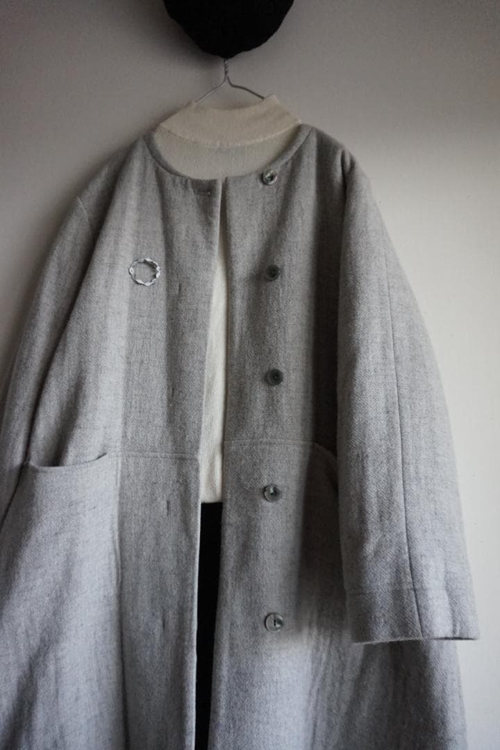 kurashi&trips / 北欧、暮らしの道具店 ウールノーカラーコート