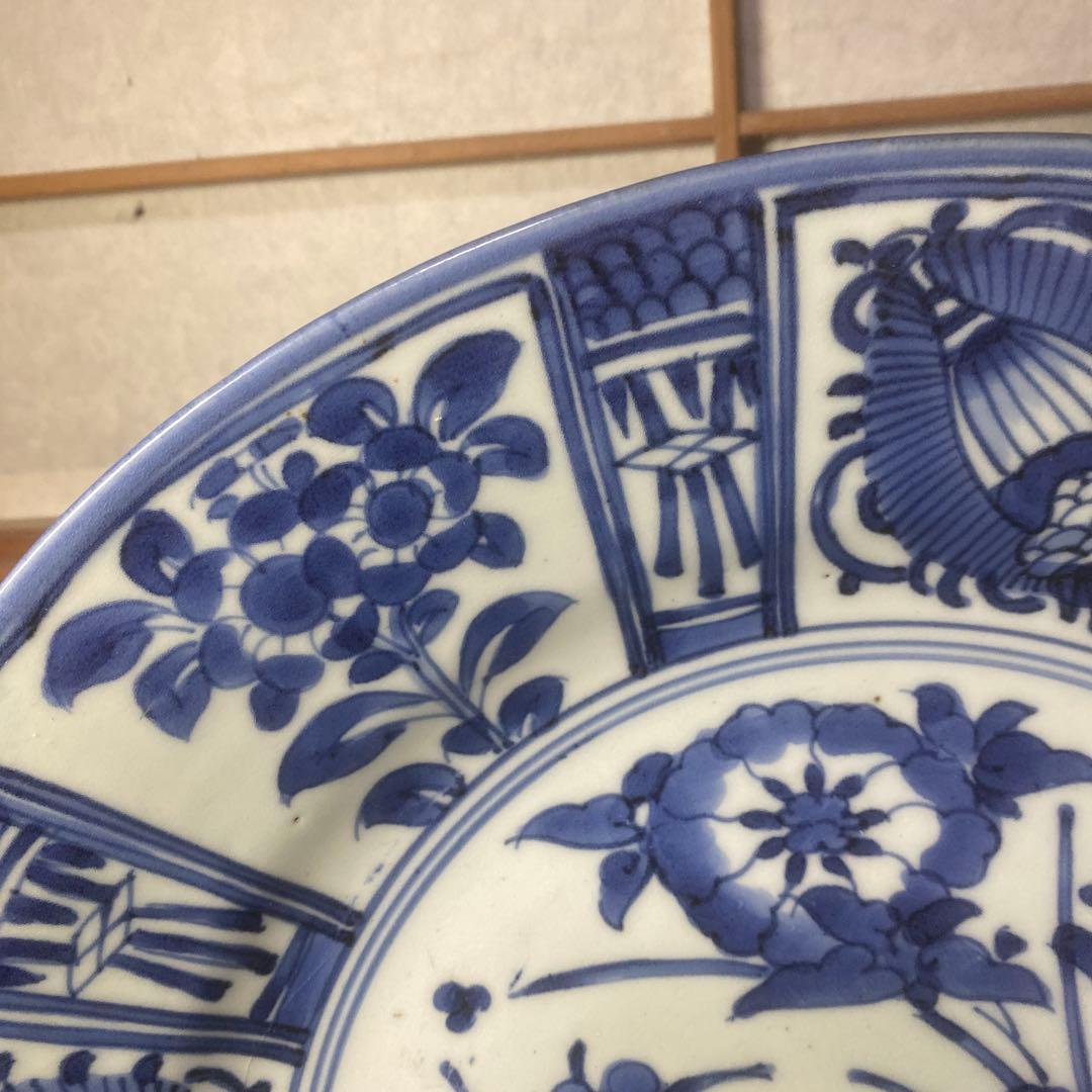 ヨーロッパ里帰り古伊万里芙蓉手大皿