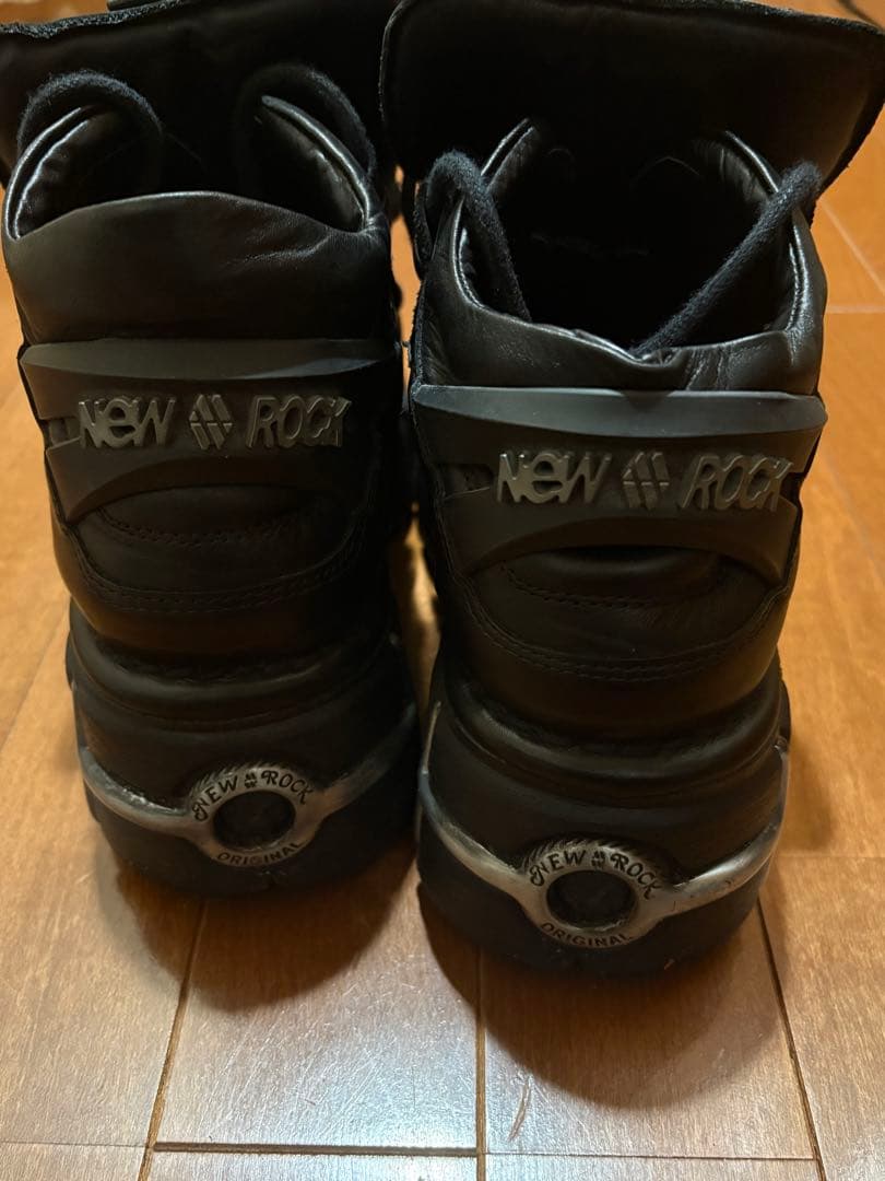 NEW ROCK ブラックブーツ　42