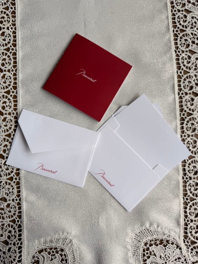 【新品・未使用】【Baccarat】【バカラ】　ラッキーバタフライ　レッド