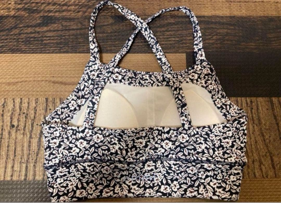 極美　emmi yoga エミヨガ　ヨガウェア　ネイビー×ホワイト S