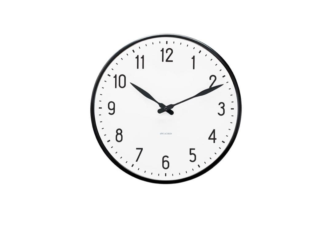 アルネ・ヤコブセン　ステーション ウォールクロック 直径29cm