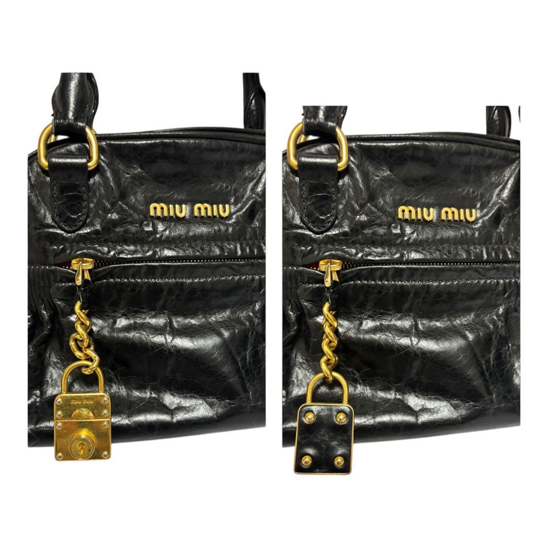 MIUMIU レザー RR1424 ショルダーバッグ