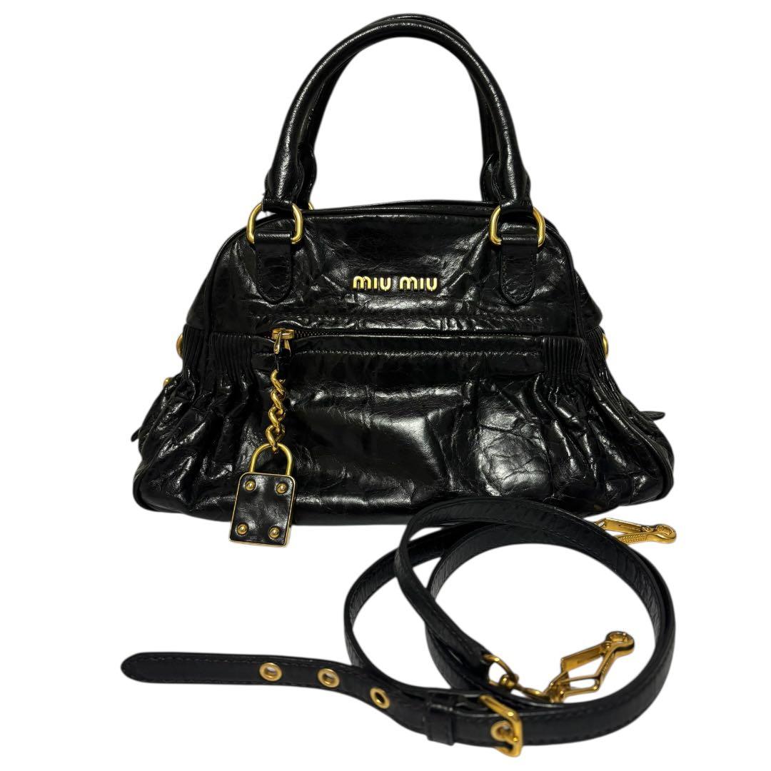 MIUMIU レザー RR1424 ショルダーバッグ