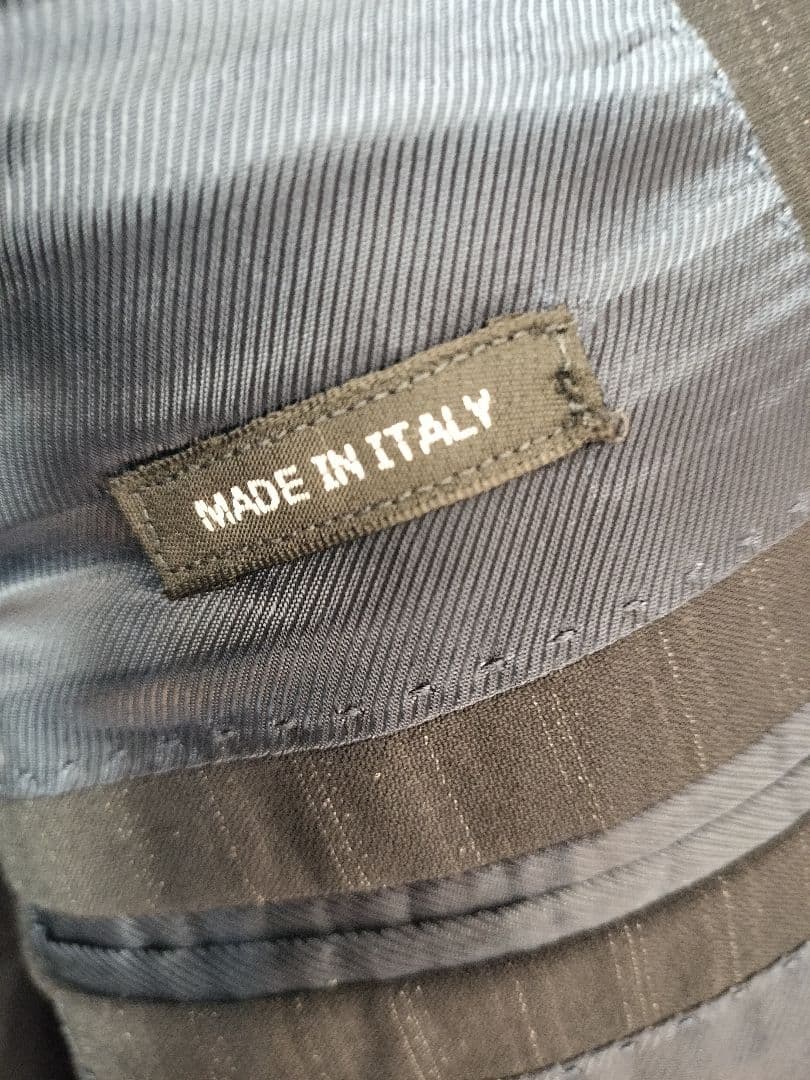 UNITED ARROWS luxxorビジネススーツ ダークグレー ストライプ