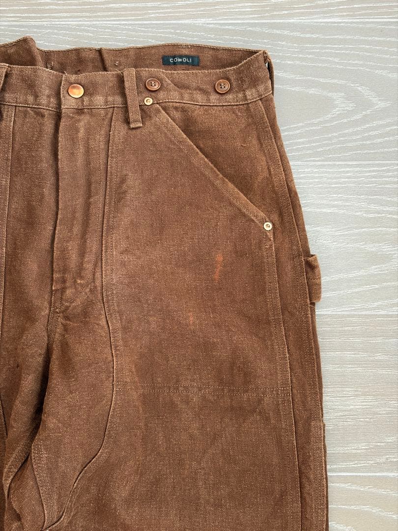 COMOLI コモリ ヘンプ ダック ペインターパンツ