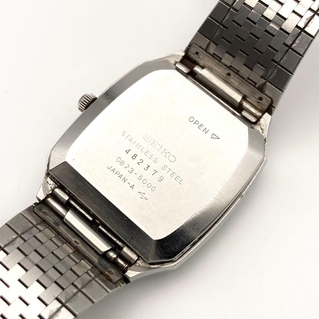 【稼動品】SEIKO デイデイト スクエア クォーツ 腕時計 0823-5000