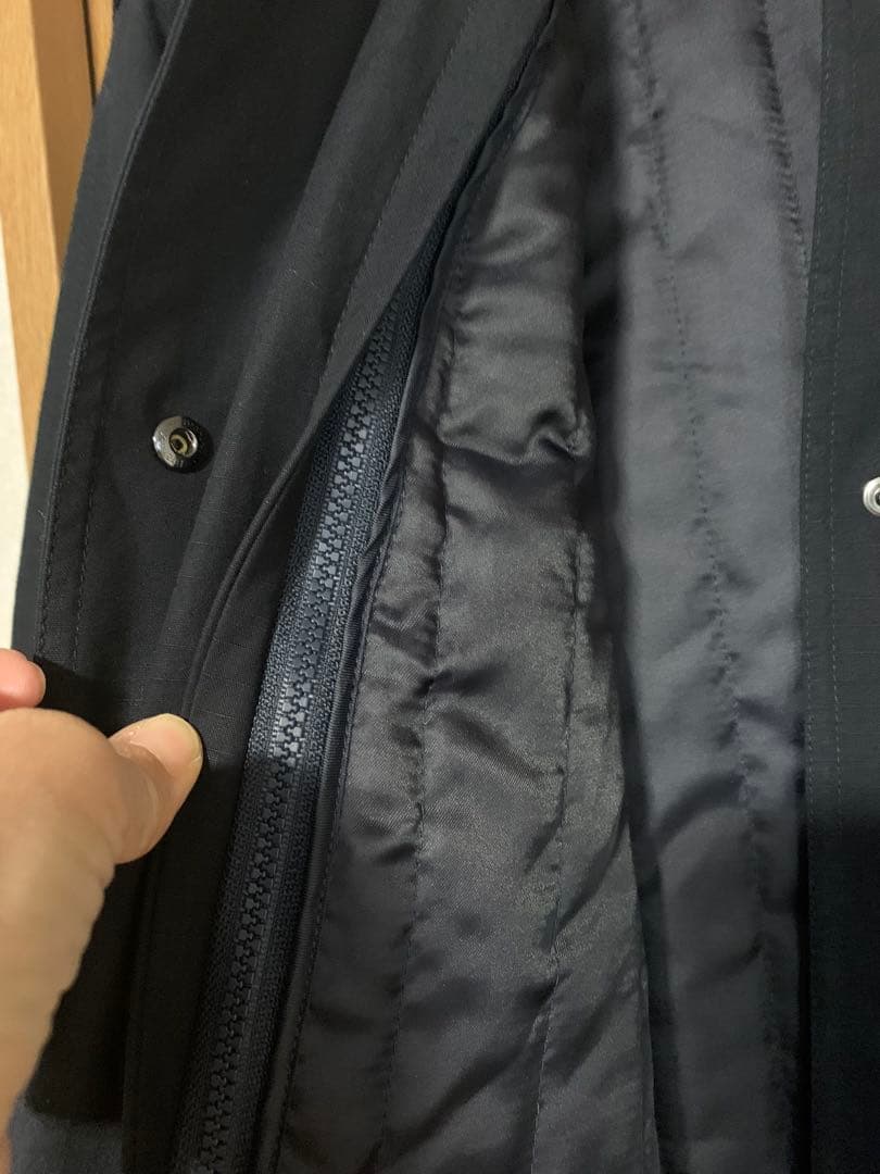 【未使用】UNIQLO AND LEMAIRE フーテッドコート　ブラックL