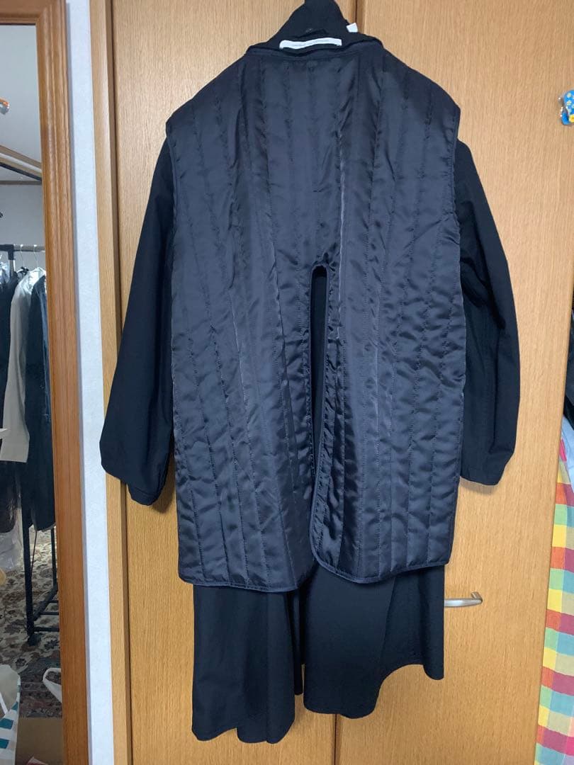 【未使用】UNIQLO AND LEMAIRE フーテッドコート　ブラックL