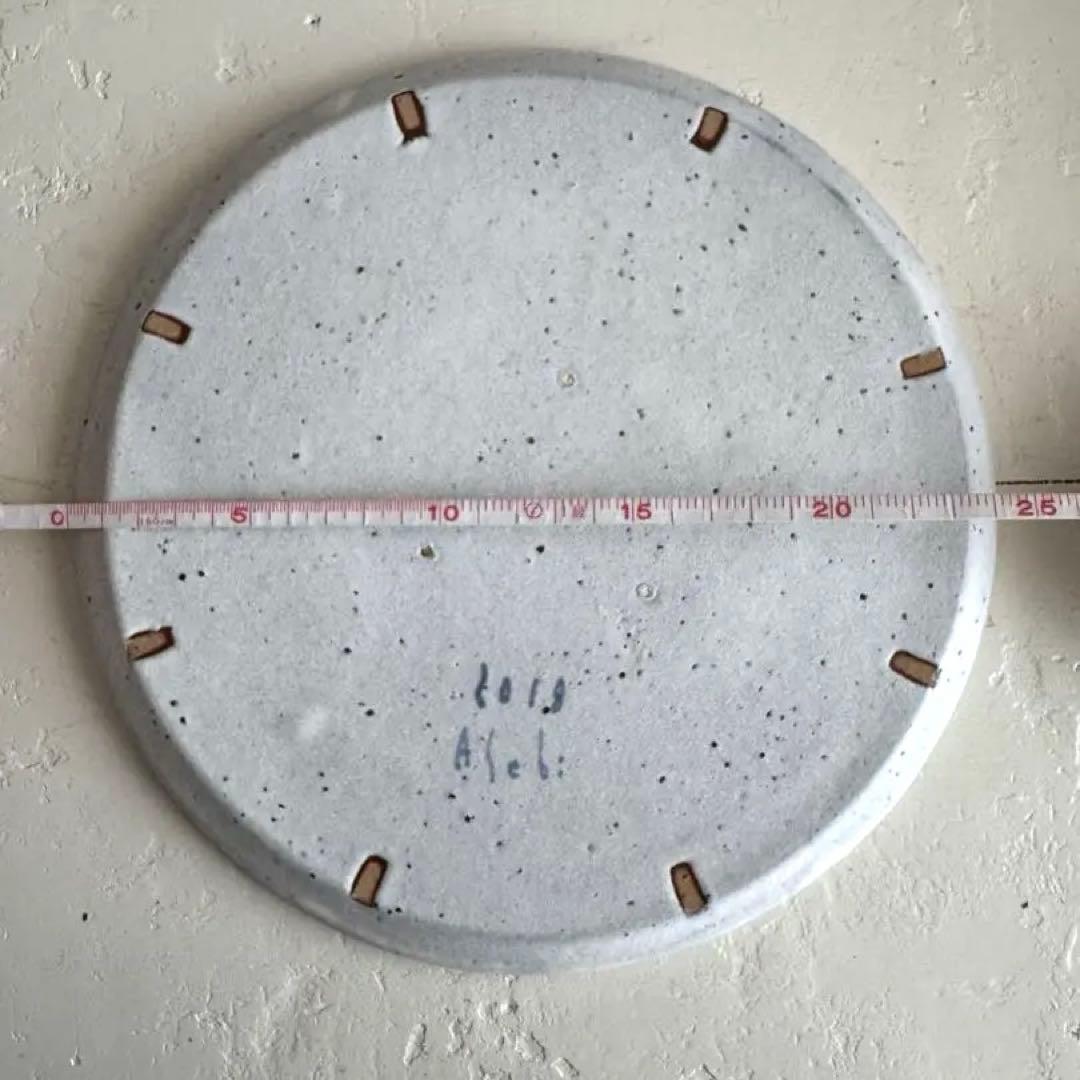 アセビマコト　リム皿　25cm 大皿