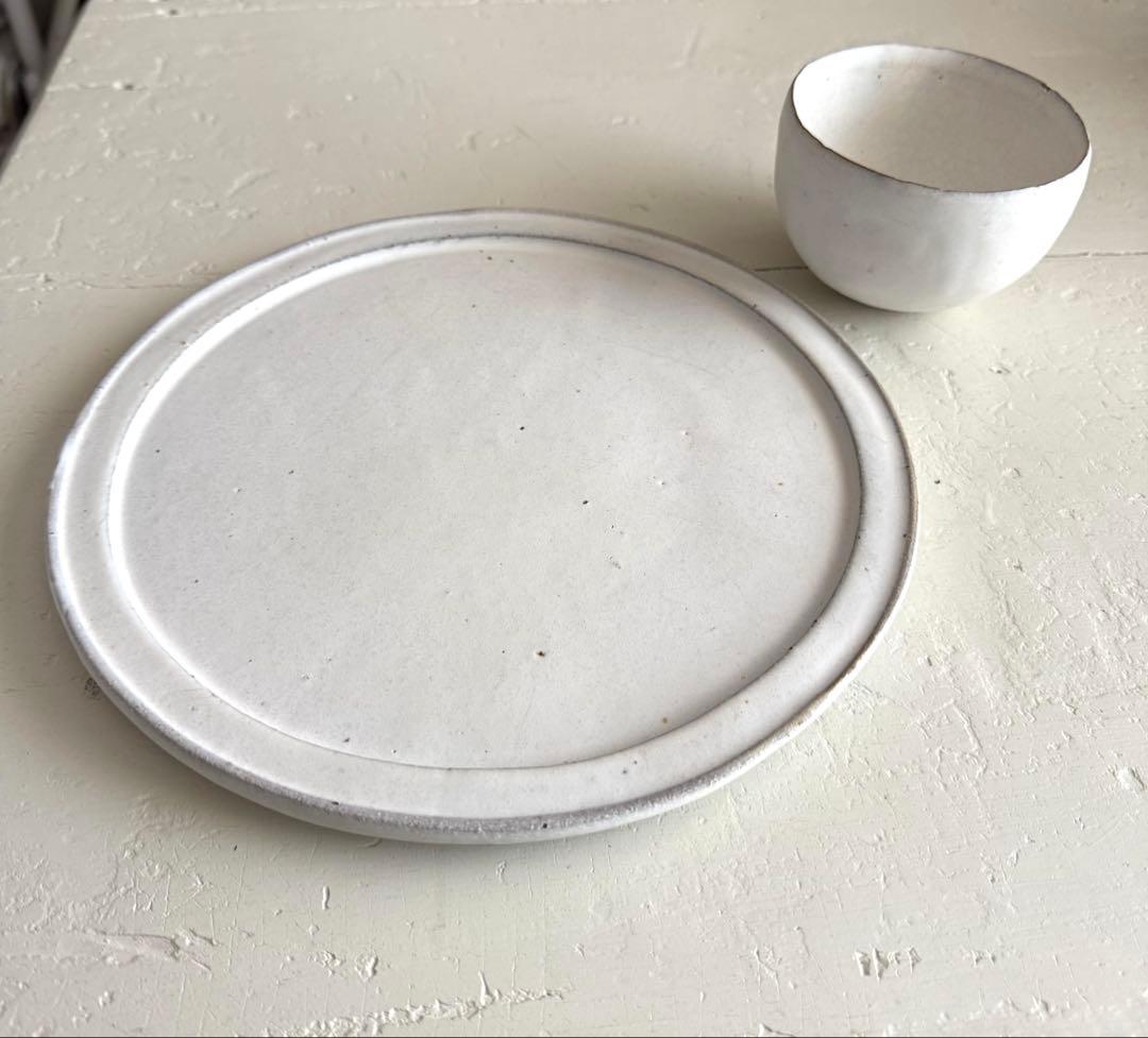 アセビマコト　リム皿　25cm 大皿