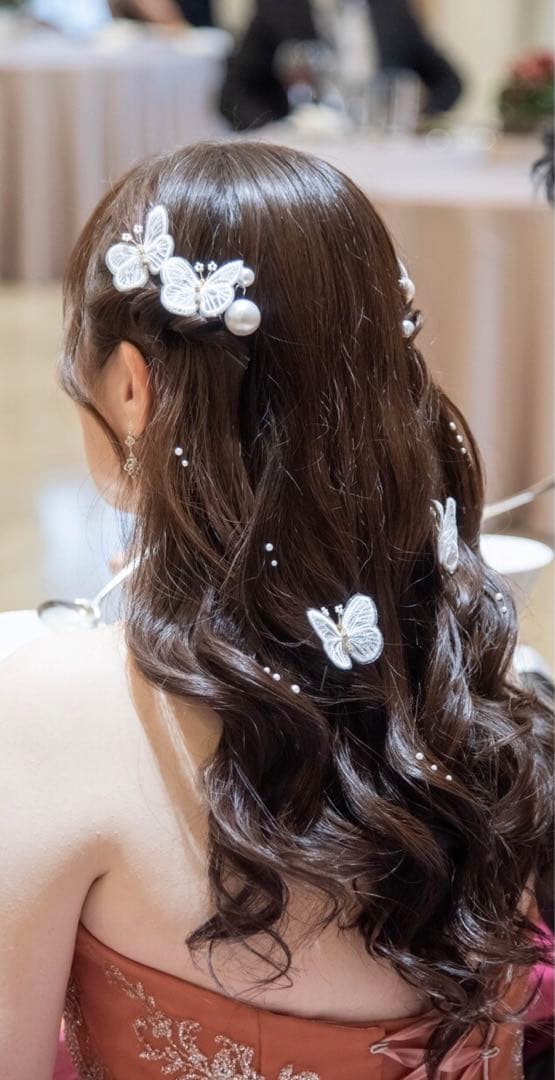 ANNAN WEDDING 蝶のヘアアクセサリー 5個セット