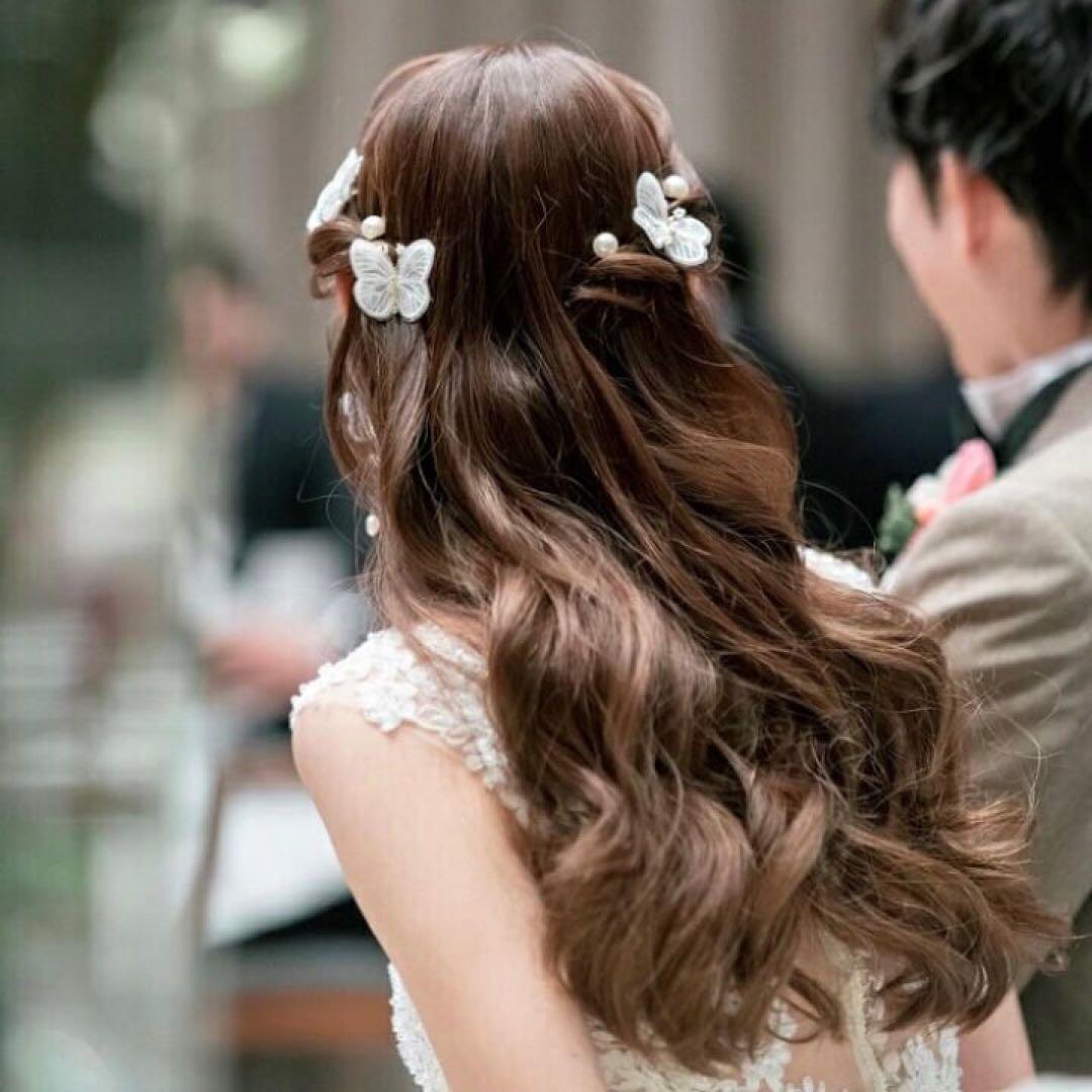 ANNAN WEDDING 蝶のヘアアクセサリー 5個セット