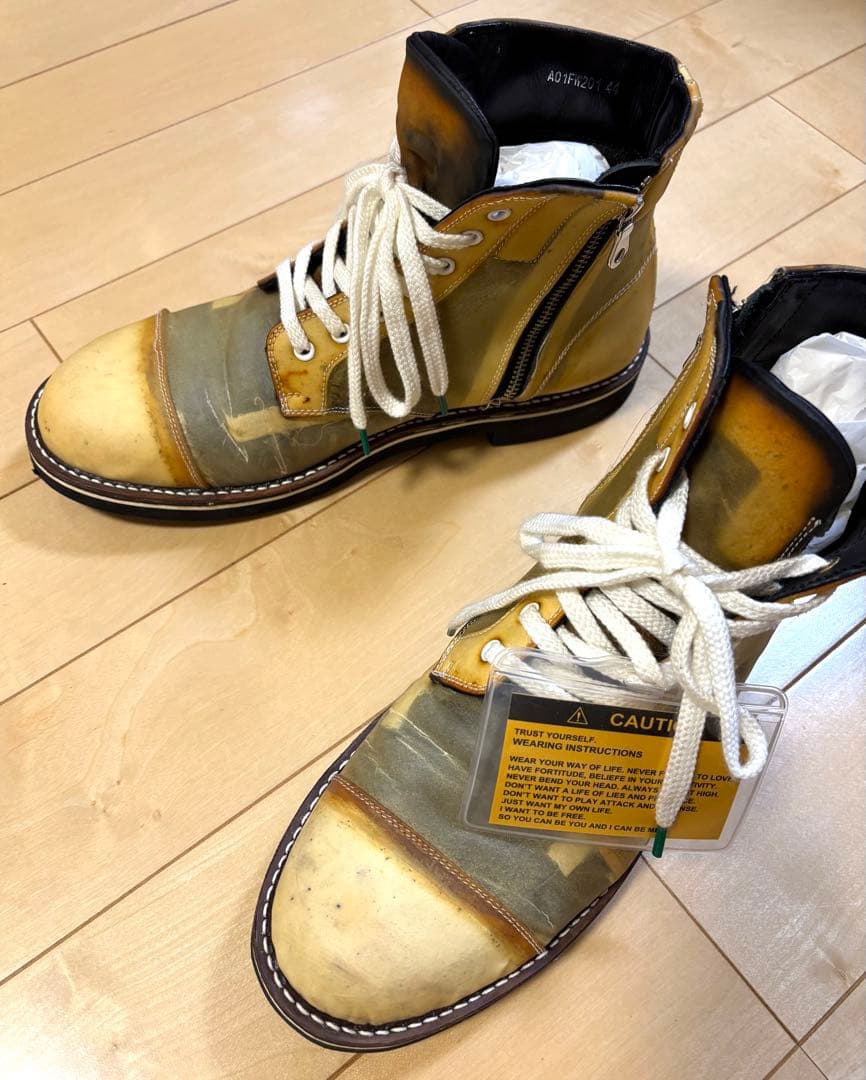 メゾンミハラヤスヒロ　インビジブルレザーブーツ