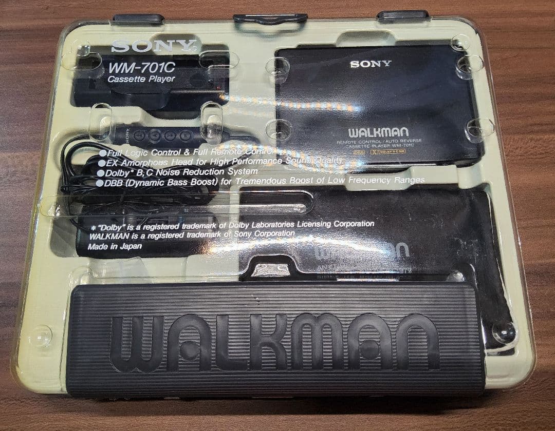 【新品同様 レア！】SONY ウォークマン WM-701C ブラック 整備済み
