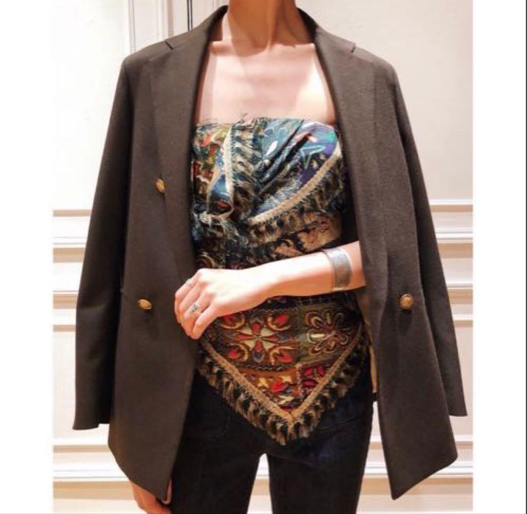 ⚠️値下げ【美品】IENAラブークル　フラノウールW前ジャケット38サイズ