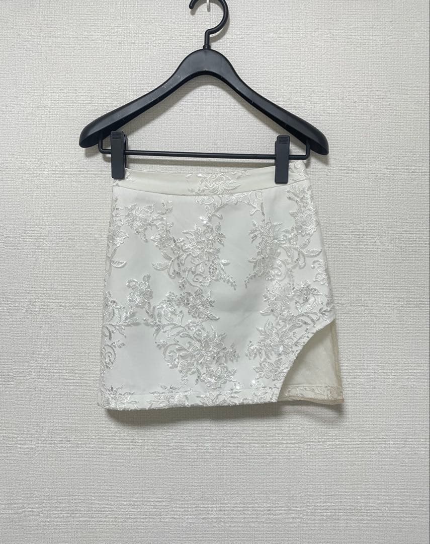 【Jewels】 刺繍レースセットアップドレス S