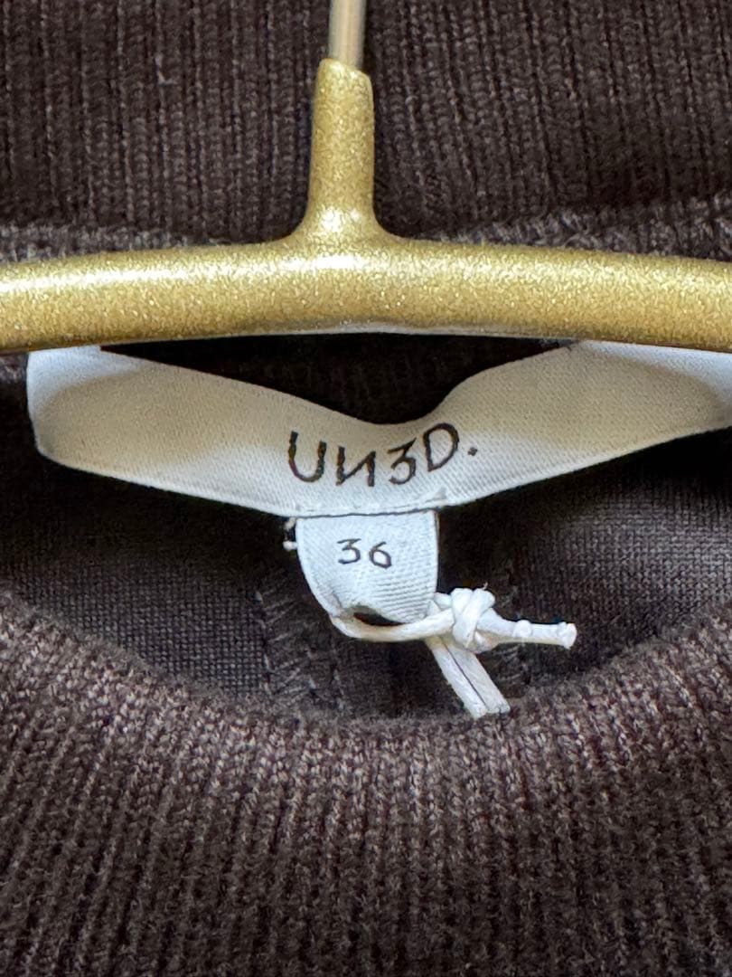 新品・未使用【UN3D.】アンスリード リブコンビ　ショート　トップス