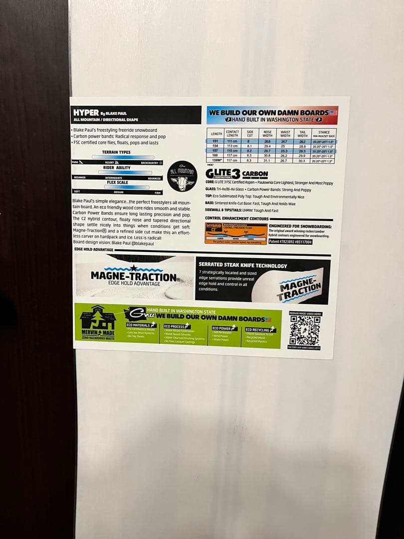 ⭐️新品未使用品⭐️GNU HYPER 157 23-24モデル