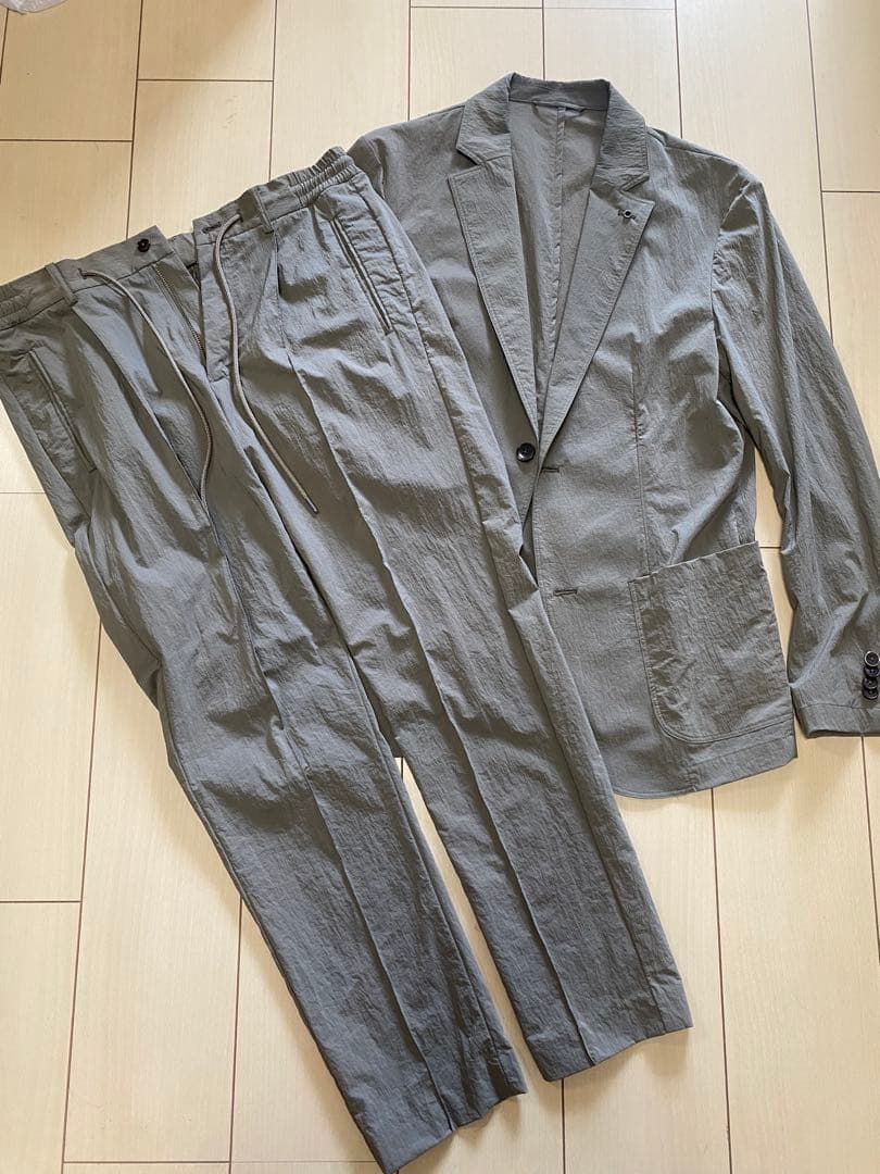 【早い者勝ち/美品】AOURE ストレッチナイロン セットアップ M