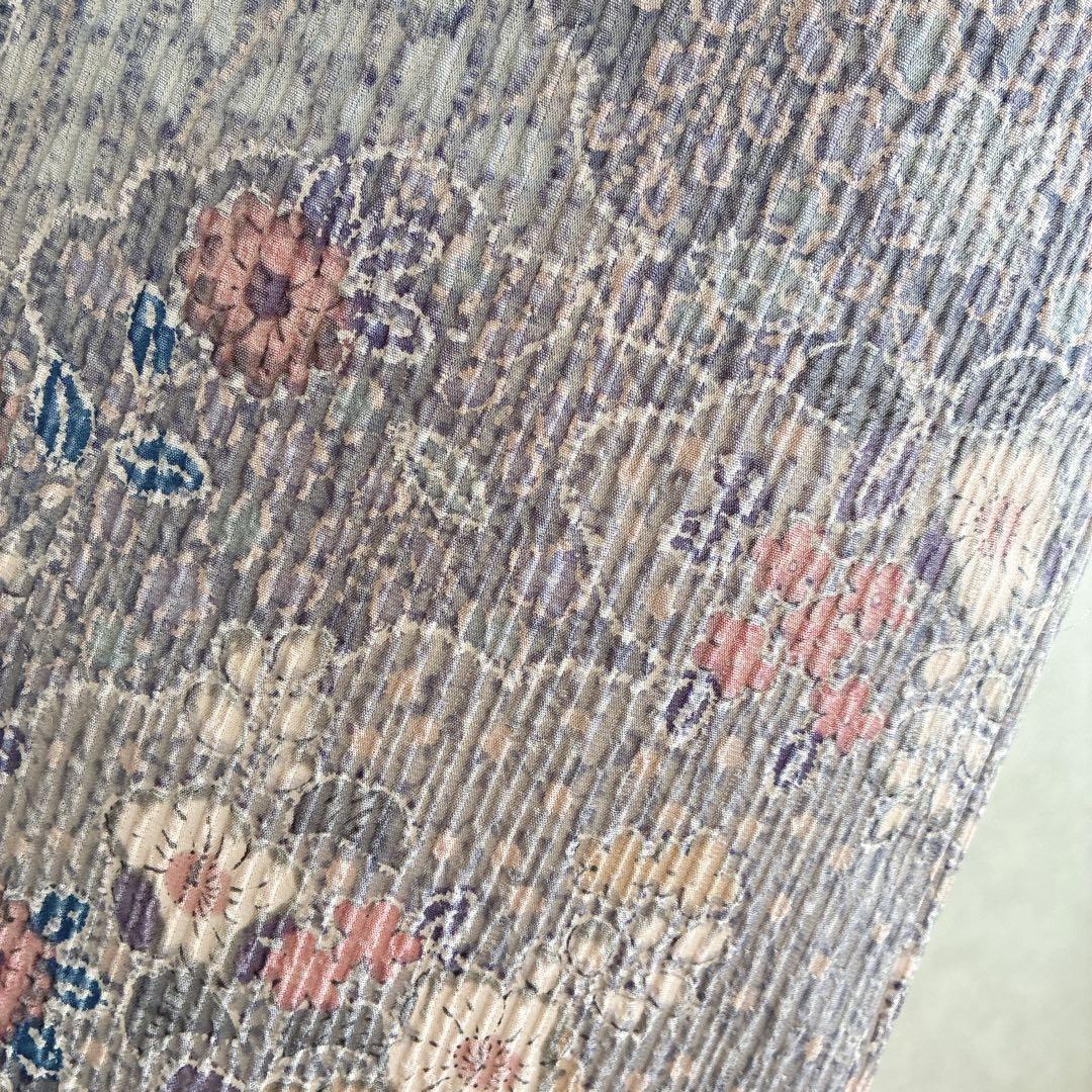 小紋　フルセット　着物　辻ヶ花　洗える着物　可憐な花模様　G1