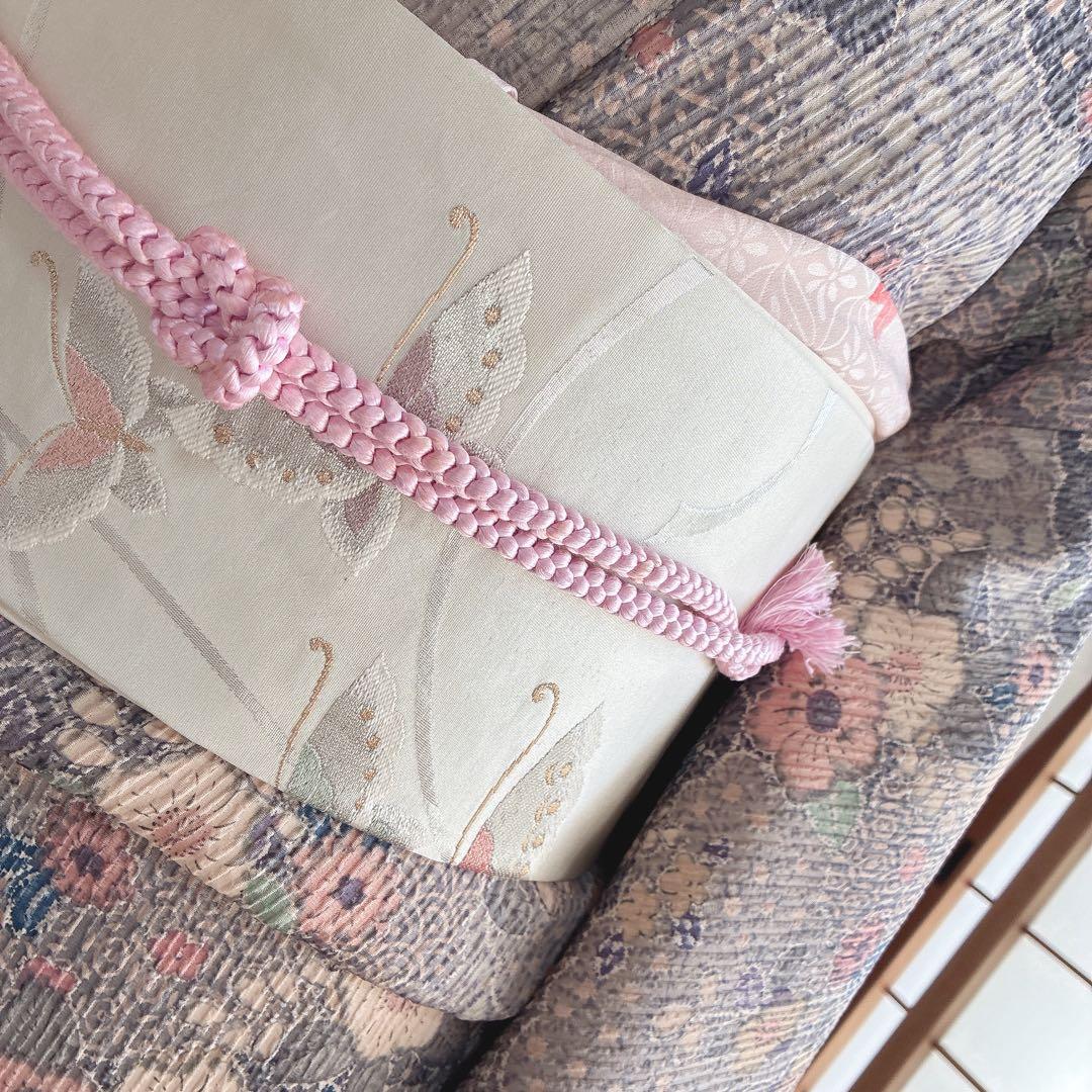 小紋　フルセット　着物　辻ヶ花　洗える着物　可憐な花模様　G1