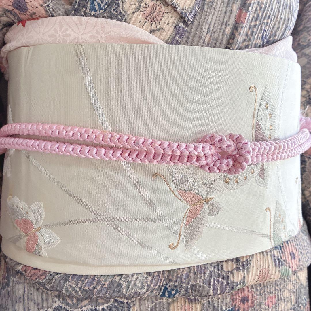 小紋　フルセット　着物　辻ヶ花　洗える着物　可憐な花模様　G1