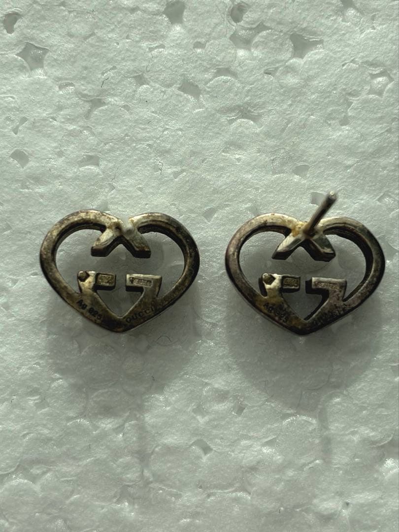 GUCCI インターロッキング　ハート　ピアス