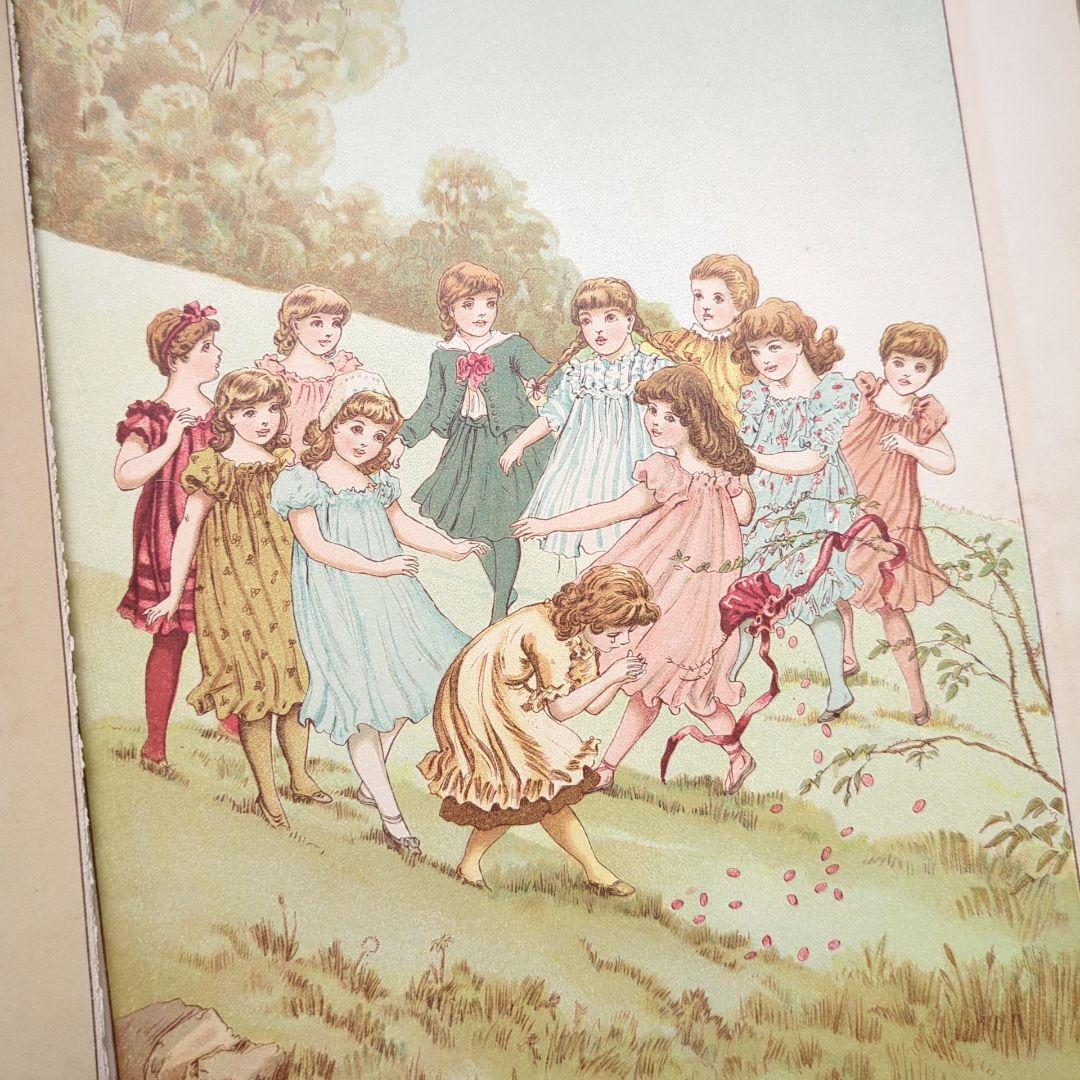 超稀少1885アンティーク絵本 初版本 洋書古書 児童書 ヴィクトリアン