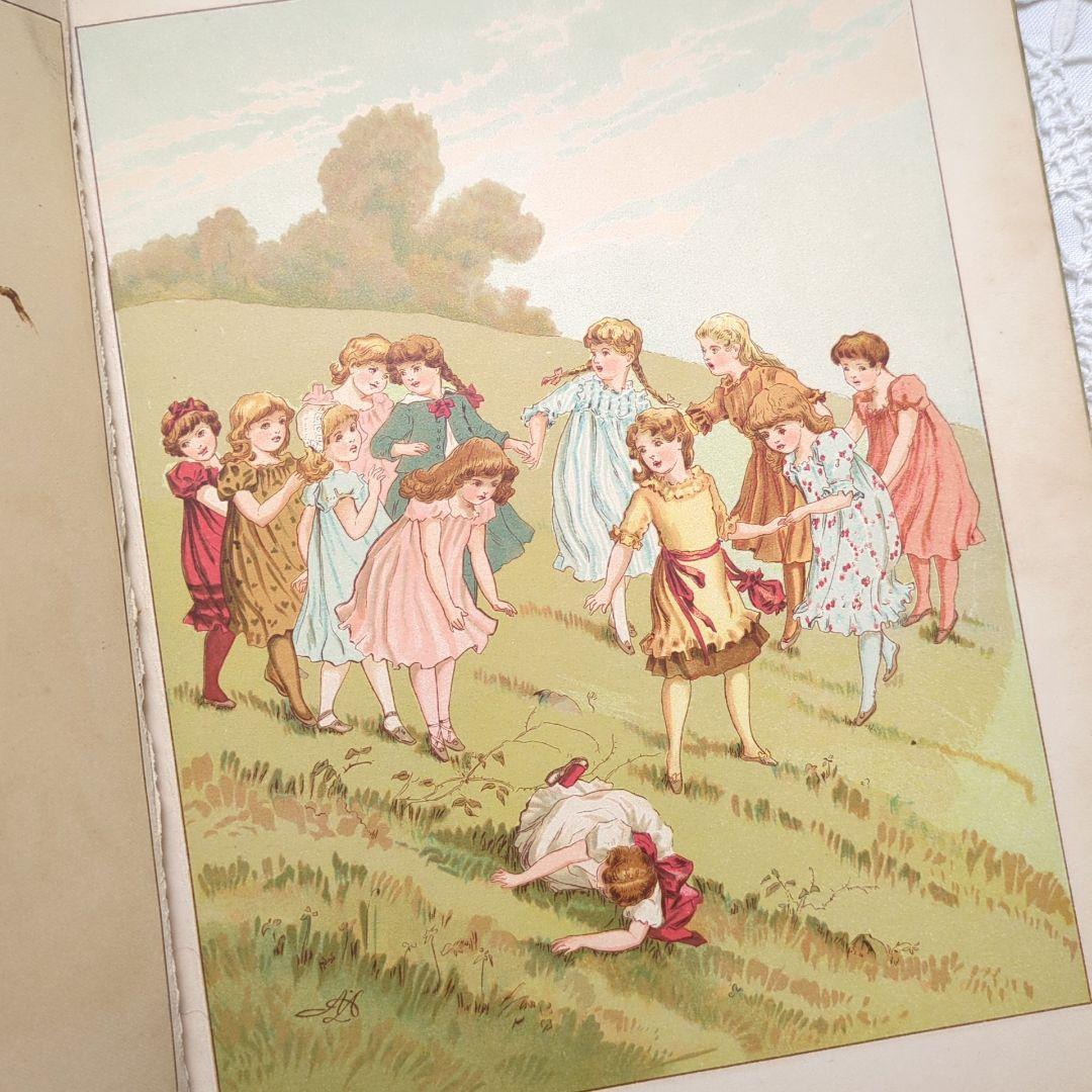 超稀少1885アンティーク絵本 初版本 洋書古書 児童書 ヴィクトリアン
