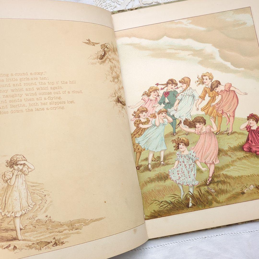 超稀少1885アンティーク絵本 初版本 洋書古書 児童書 ヴィクトリアン