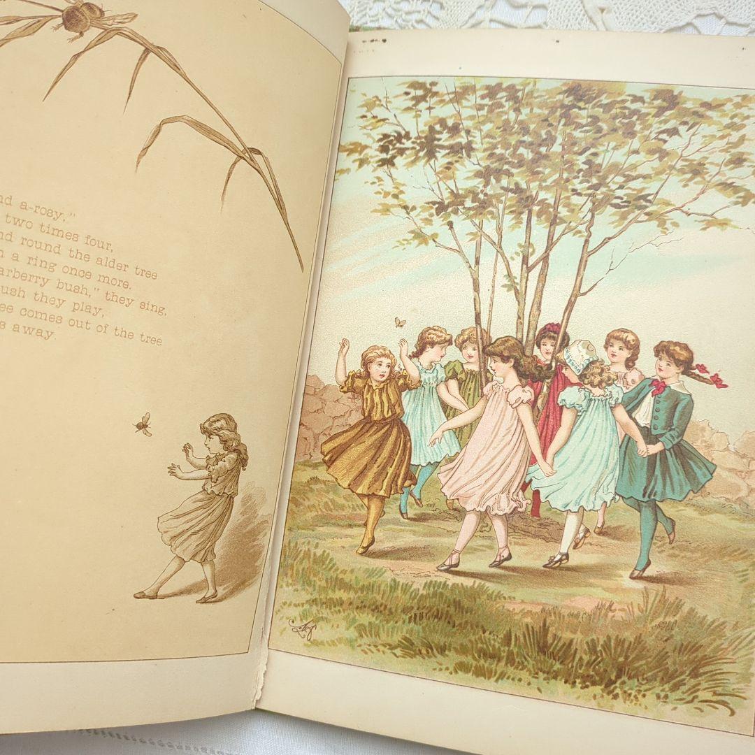 超稀少1885アンティーク絵本 初版本 洋書古書 児童書 ヴィクトリアン