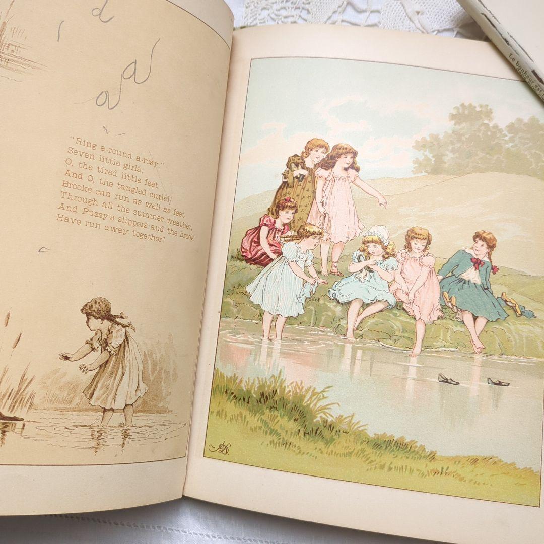 超稀少1885アンティーク絵本 初版本 洋書古書 児童書 ヴィクトリアン